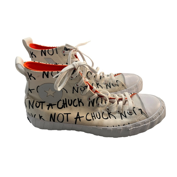 Converse UnTitl3d Not A Chuck High Top Shoes Men's Size 11.5 US Off White/White - Picture 2 of 6